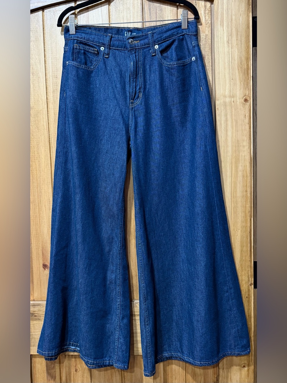 GAP Superlight Palazzo High Rise Wide Leg Denim Jeans